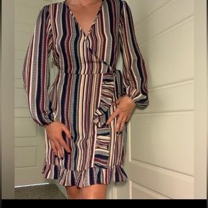Xhilaration striped dress with pockets.